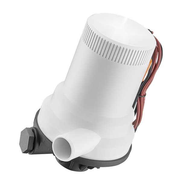 Livewell-pumpe til båd, 12V 1600GPH, Livewell-lufterpumpe med 2 lige indløb