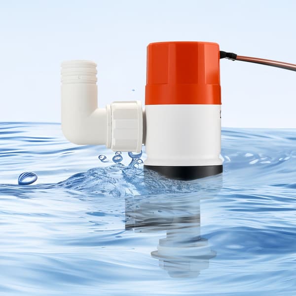 Livewell-pumpe til båd, 12V 800 GPH, Livewell-luftpumpe med 2 indløb, lige model