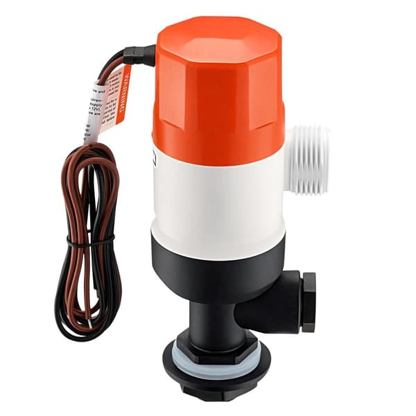 Livewell-pumpe til båd, 12V 800 GPH, Livewell-luftpumpe med 2 indløb, lige model