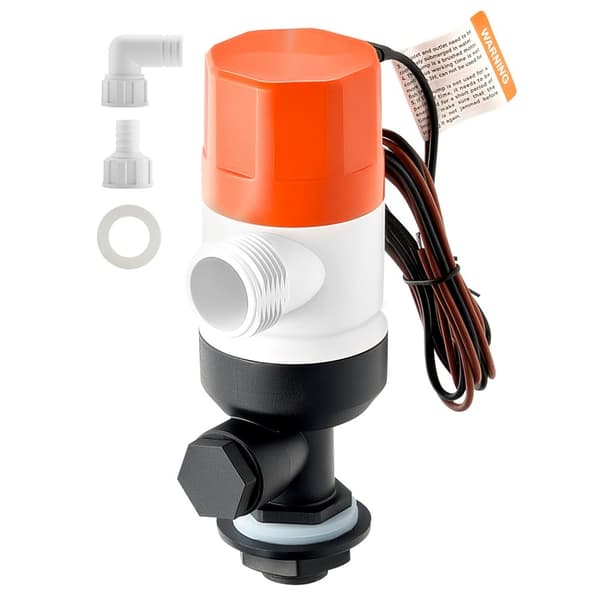 Livewell-pumpe til båd, 12V 800 GPH, Livewell-luftpumpe med 2 indløb, lige model