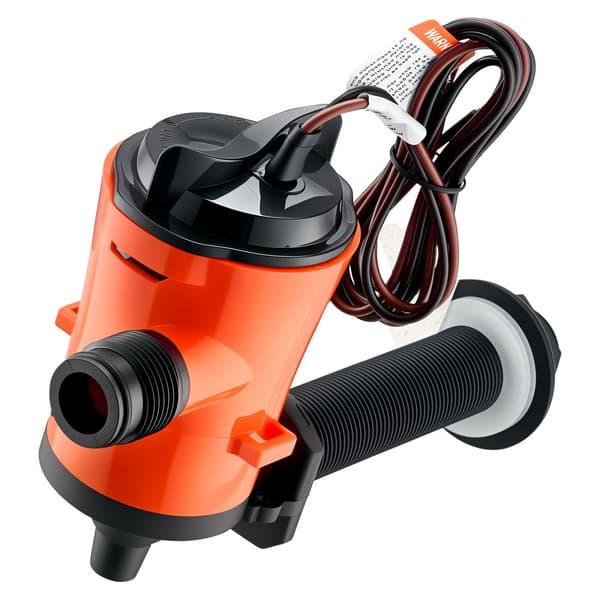 Livewell-ilmapumppu veneeseen, 12V 800 GPH 90°, Baitwell-pumppu, tehokas vesikierto