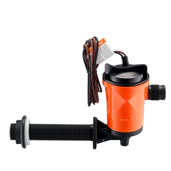 Livewell-ilmapumppu veneeseen, 12V 800 GPH 90°, Baitwell-pumppu, tehokas vesikierto