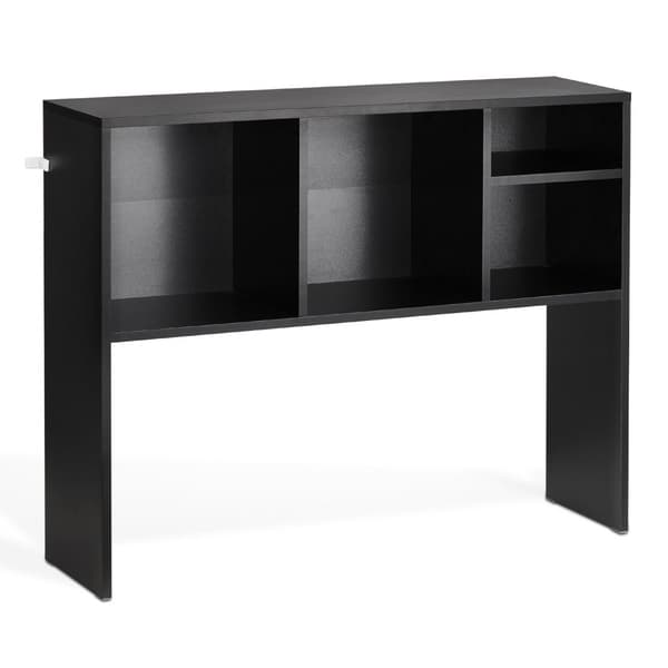 Työpöydän Kirjahylly Musta, 1-Tasoinen Säilytysjärjestelijä, Desk Organizer Kotiin ja Toimistoon