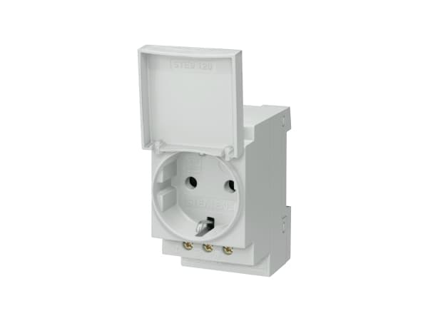 Siemens 5TE6801, Typ F, Grå, Termoplast, IP20, 230 V, 16 A