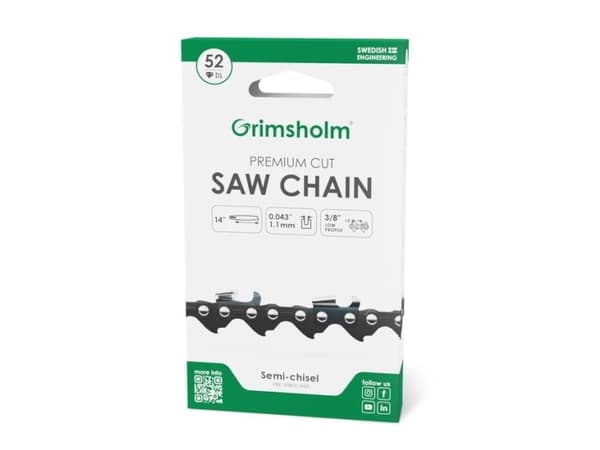 Grimsholm Saw Chain Premium 52 Dl 3/8 .043/1.1Mm