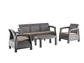 Pikkukuva 2 / 2: Nenurodyta_V Furnit Set Out Brow/Moc Armch/Sofa/Tab
