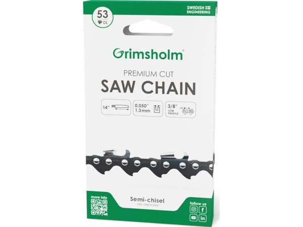 Grimsholm Saw Chain Premium 53 Dl 3/8 .050/1.3Mm