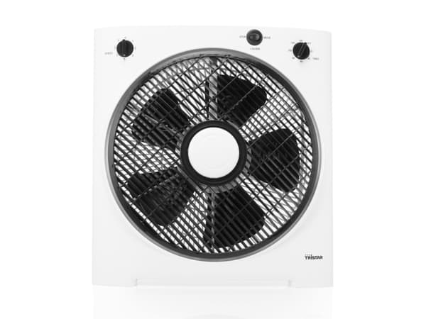 Tristar VE-5858, Kotitaloustuuletin lavoilla, Musta, Valkoinen, Lattia, Muovi, 59,16 dB, 1 m³