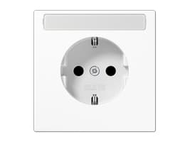 JUNG LS 1520 BFKINA WW, Typ F, 1 modul/-er, 2P, Vit, Termoplast, Universal