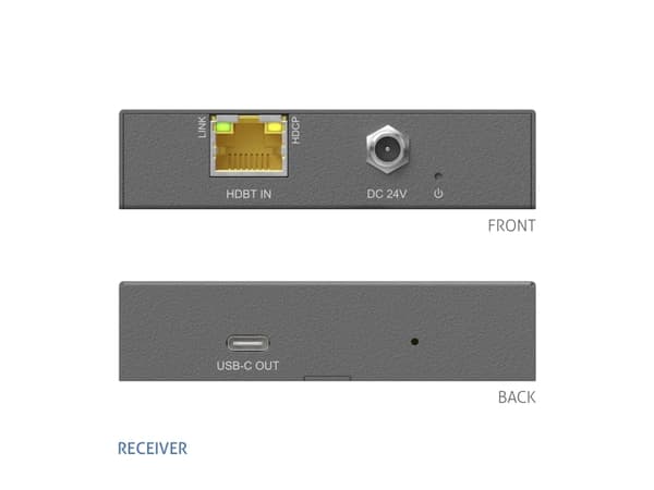PureTools PT-HDBT-1020C-RX, AV-mottagare, 100 m, Kabel, HDCP