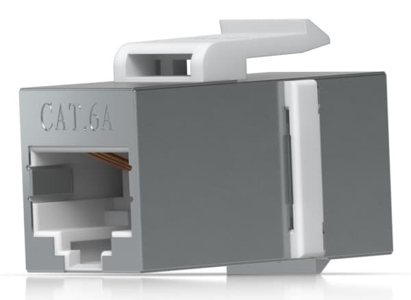 Ubiquiti UACC-Keystone-Coupler-C6A, Platt, Rostfritt stål, RJ-45, RJ-45, Honkoppling, Honkoppling