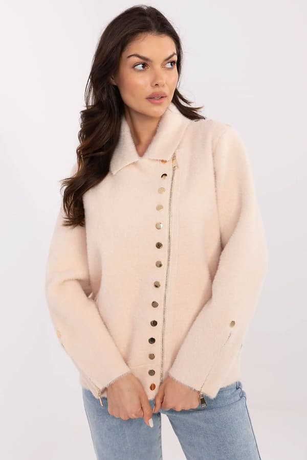 Jacket model 211723 MBM beige one-size-fits-all