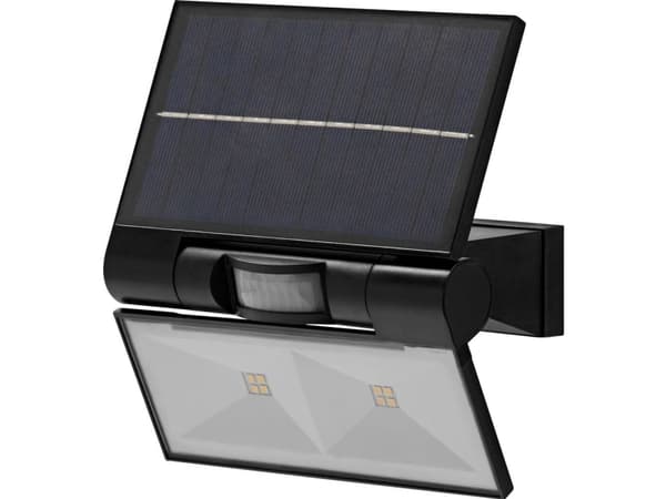 LEDVANCE 4058075576636 ENDURA STYLE SOLAR DOUBLE Solcelle-udendørs vægbelysning med bevægelsessensor LED (RGB) LED indbygget 2.9 W Mørkegrå