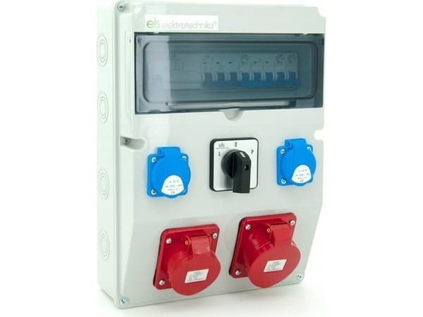 ELS Elektrotechnika Rakennuksen jakokeskus 32A/5 + 16A/5 + 2*GS 230V + suojaukset + differentiaali + L-0-P katkaisija, 12NO22C11C11CFLP