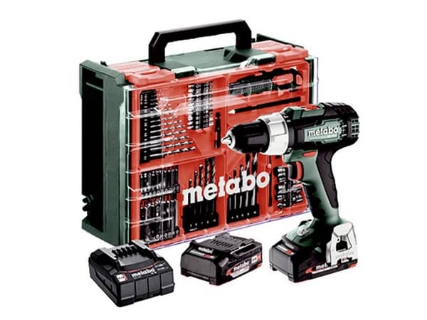 Metabo SB 18 L Set 614053710 Batteri slagboremaskine 60 Nm 18 V Antal batterier, der følger med 2 2 Ah Litium børsteløs, Kuffert, inkl. ekstra batter