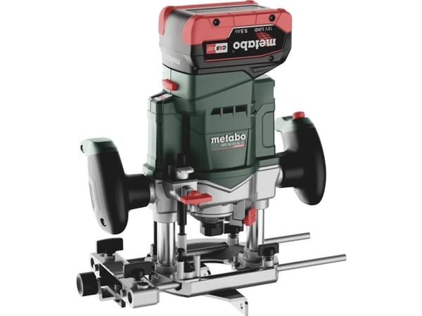 Metabo OFV 18 LTX BL 12, Børsteløs, Sort, Grønn, Rustfritt stål, 25000 RPM, 6, 8 (5/16"), 12.7 (1/2"), 11000 RPM, 5 cm