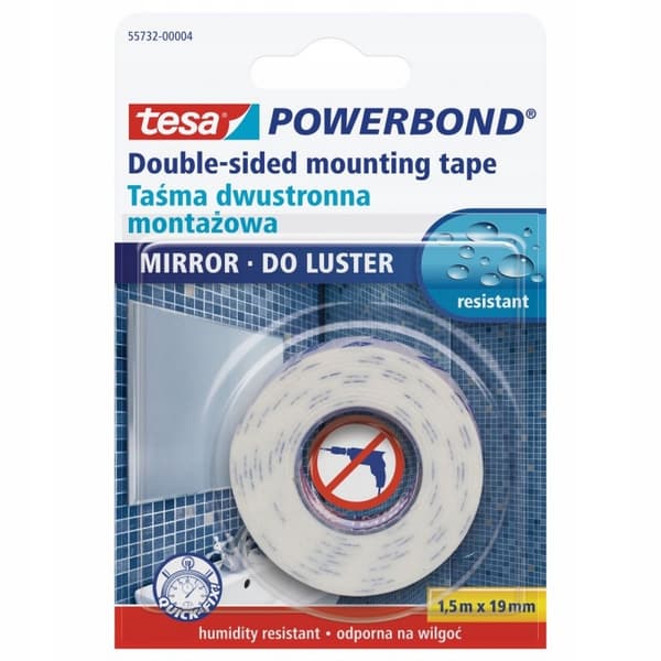 Kaksipuolinen teippi 19/1,5 m Tesa 55732-00004-04-TS