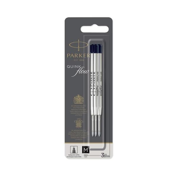 Parker Z02 M Kulspetspenna Refill Svart /3st/ 2119151
