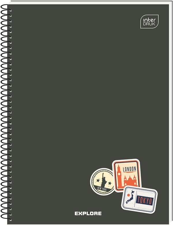 A4/80 Grid Notebook med UV-perforering Interdruk