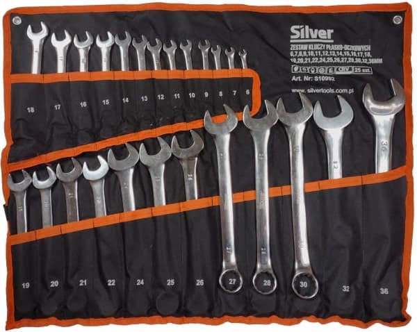 SILVER LOCK -avain 6-36mm 25kpl /Sidabrinis