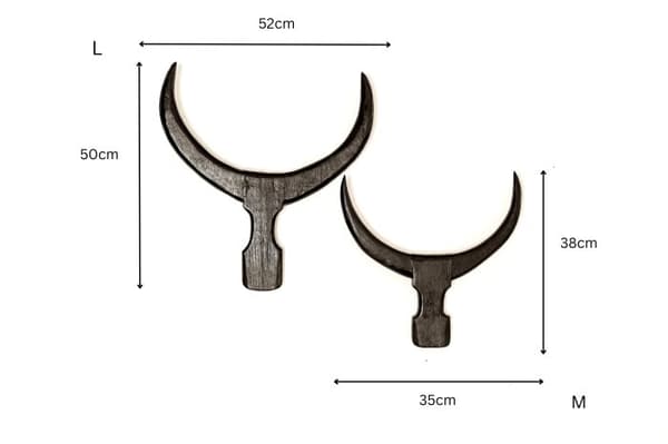 BULL HORNS SEINÄKORISTUS L