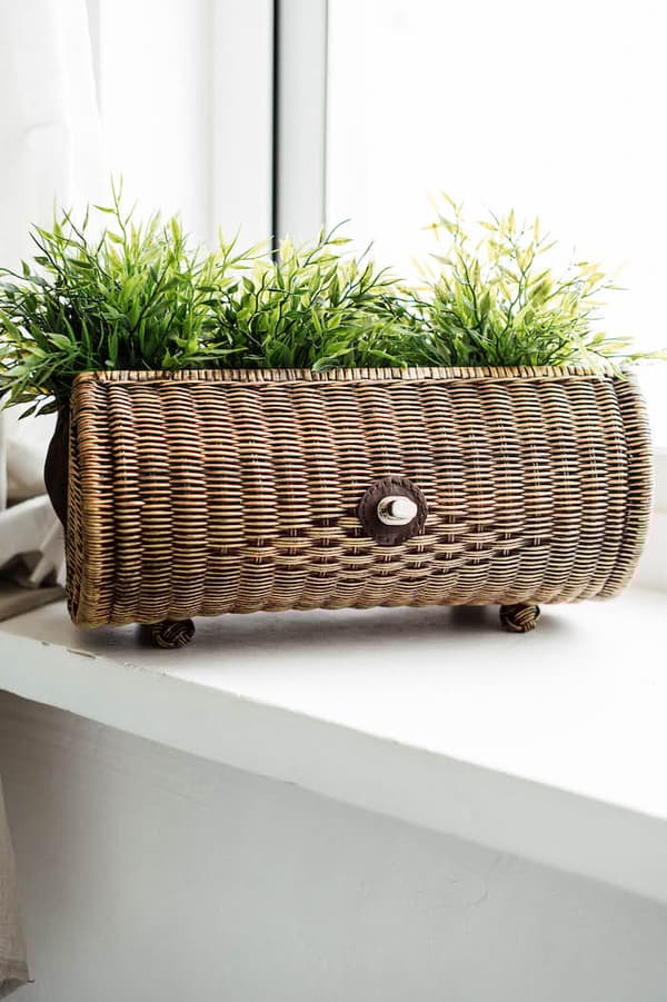 RATTAN BOOM LÅDA VÄSKA
