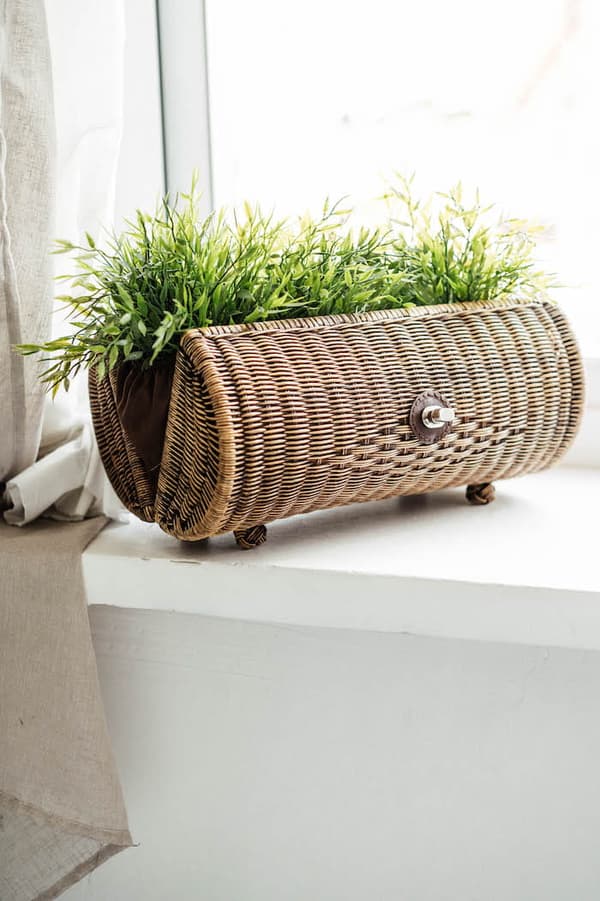 RATTAN BOOM LÅDA VÄSKA