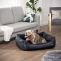 Pikkukuva 3 / 6: Koiran sänky, Pellava-Look Pet Bed, koiran sohvasänky korotetuilla reunoilla, liukumaton pohja, irrotettava pestävä kansi, XL, suurille koirille, 110