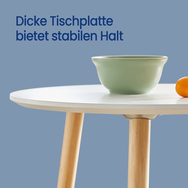 Sidebordssæt rundt, 2 moderne sofaborde, minimalistisk