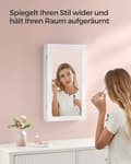 Miniatyrbillede 2 af 6: Spejlkabinetoverflade i hvid Indvendig beklædning i greige