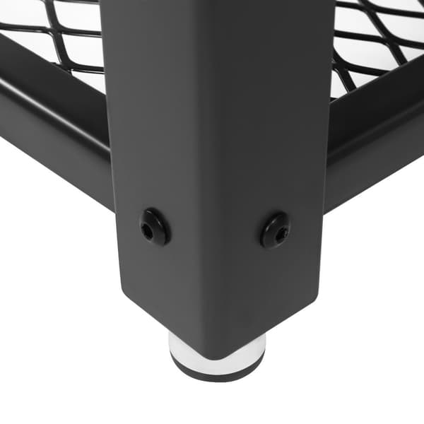 Soffbord, cocktailbord, lätt att montera, industriellt sidobord, sovrum, med metallram, med förvaringshylla, för vardagsrum, sovrum, rustikt brunt