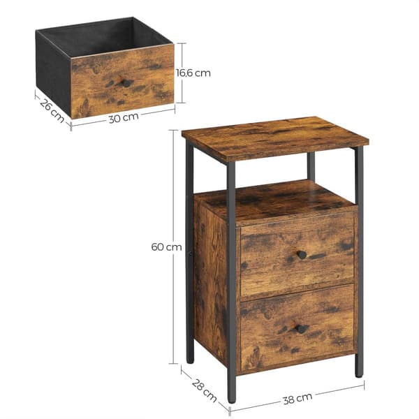 Sängbord, 38 x 28 x 60 LET521B01