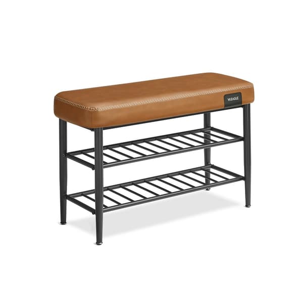 EKHO LSB054K01 Skobänk med sömmar 30 x 80 x 50 cm Modern 135 kg Lastkapacitet 135 kg Konstläder med sömmar