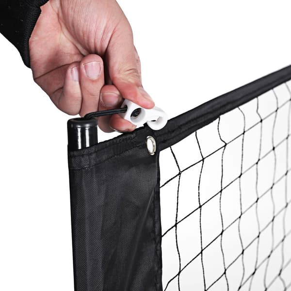 Bärbart badmintonnät i svart