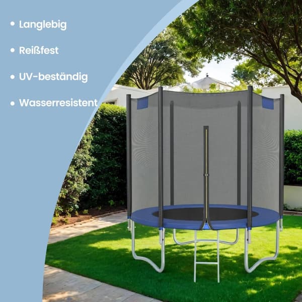 Trampolinkantskydd, fjäderskydd i standardstorlek för 244 cm trampoliner, UV-beständigt