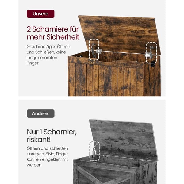 Skobänk med lock 40 x 76 x 48 cm