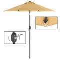 Miniatyrbillede 6 af 6: 197 cm haveparasol, UPF 50+, solafskærmning, 30° hældning i 2 retninger, håndsving til åbning og lukning, til udendørs haver, pool, balkon, terrasse,