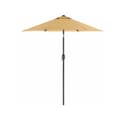 Miniatyrbillede 1 af 6: 197 cm haveparasol, UPF 50+, solafskærmning, 30° hældning i 2 retninger, håndsving til åbning og lukning, til udendørs haver, pool, balkon, terrasse,