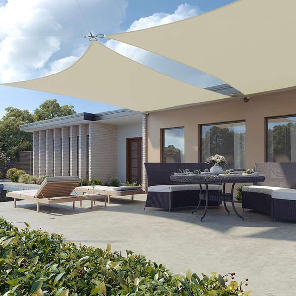Markis Solskydd UV-skydd Beige vit