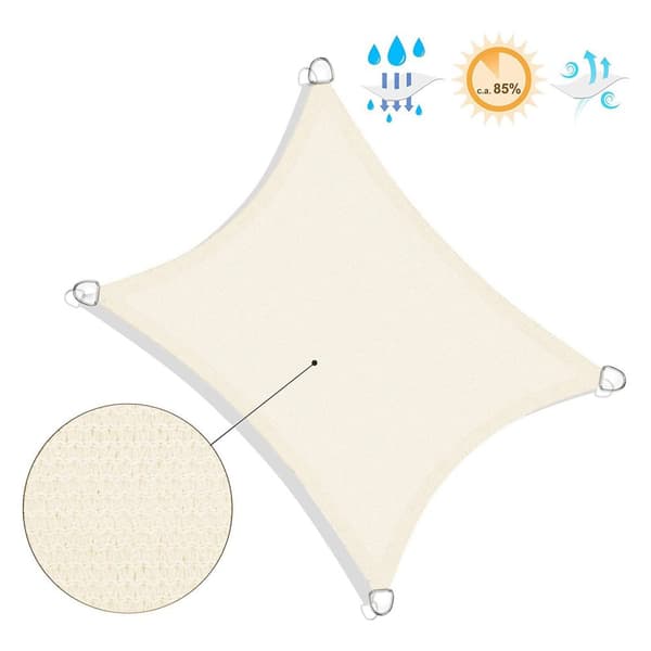 Markis Solskydd UV-skydd Beige vit