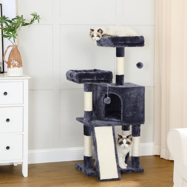Kattetræ, Cat Condo 115 cm, kradsetræ, Smoky Grey