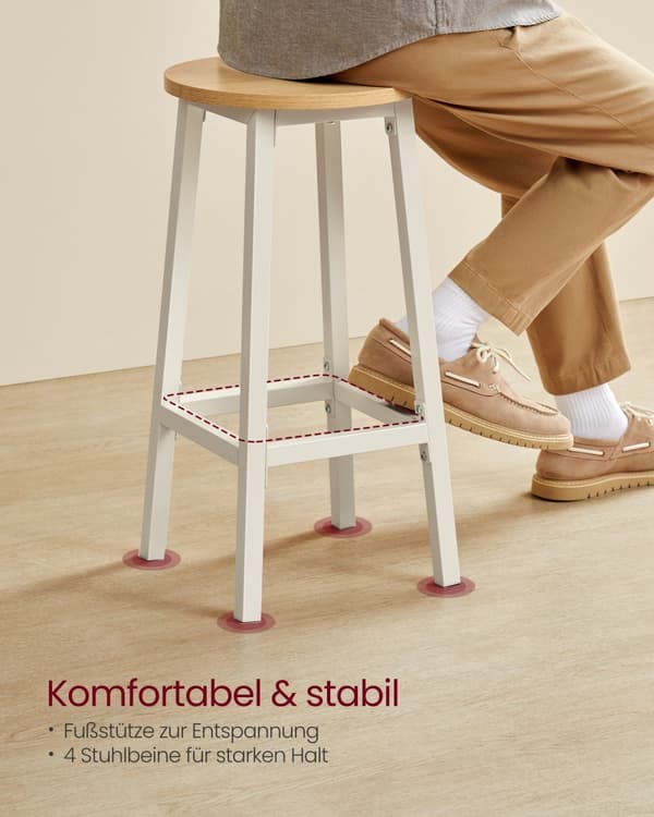 Baarijakkara 2 kpl eebenpuu-musta-tammi-beige-valkoinen
