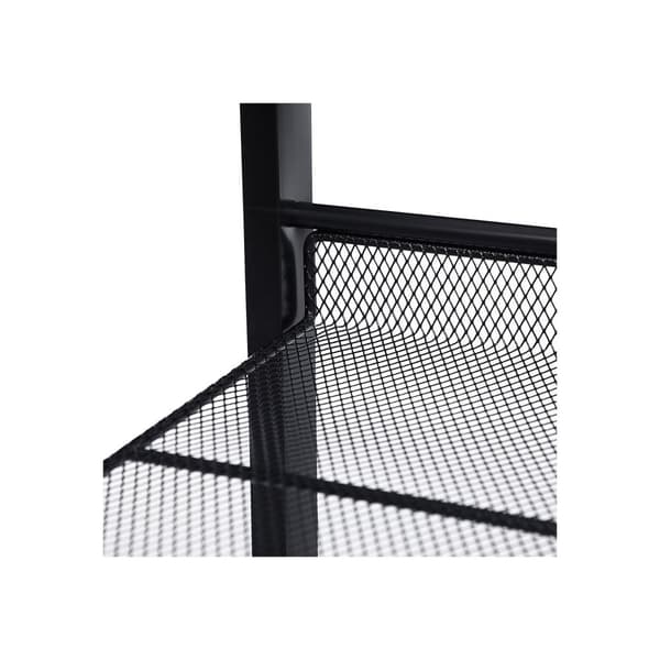 5 Tier Metal Mesh Shoe Rack tasainen kulmahyllyt, suuri pinottava ja säädettävä Boots Storage Järjestäjä eteisen kaapissa, musta