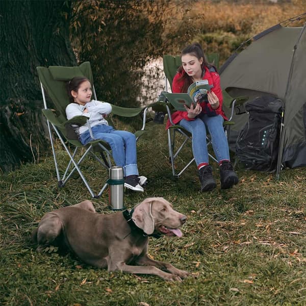 Campingstol grön