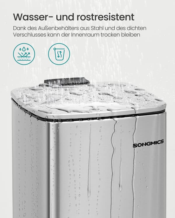 Kosmetikspand 8 liter sølvmetallic