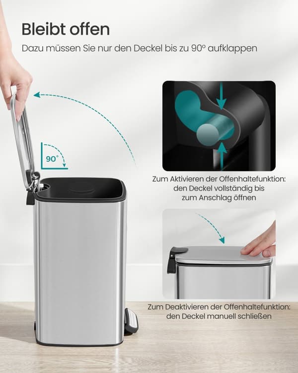 Kosmetikspand 8 liter sølvmetallic