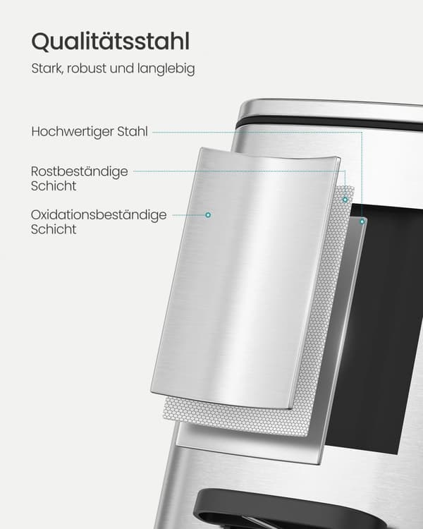 Kosmetikspand 8 liter sølvmetallic