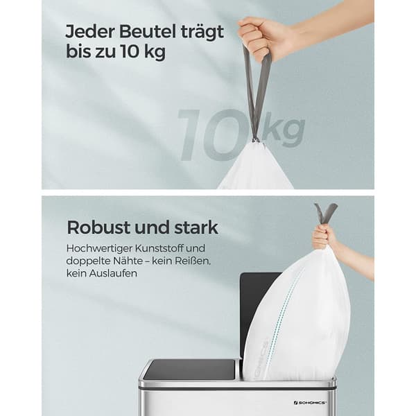 30-liters sopsäckar med dragsko, totalt 180 stycken