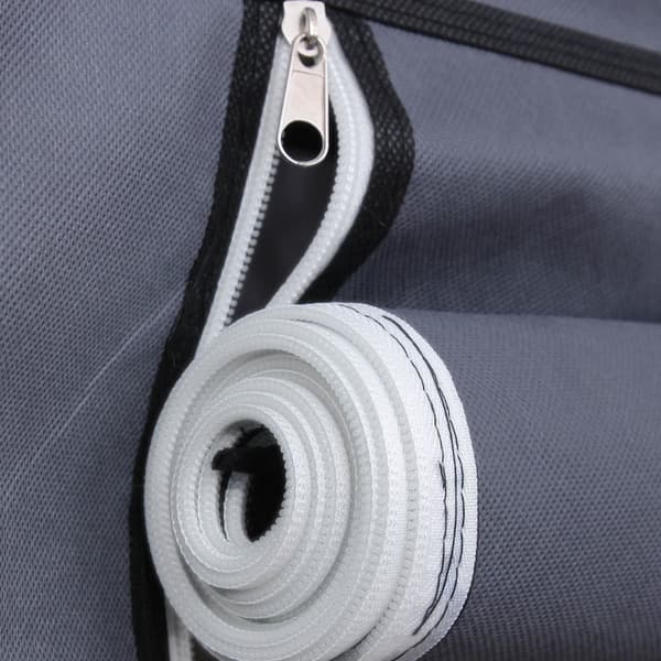 Canvas Wardrobe Bedroom Furniture Cupboard Clothes Storage Organiser Grey 175 x 150 x 45 cm