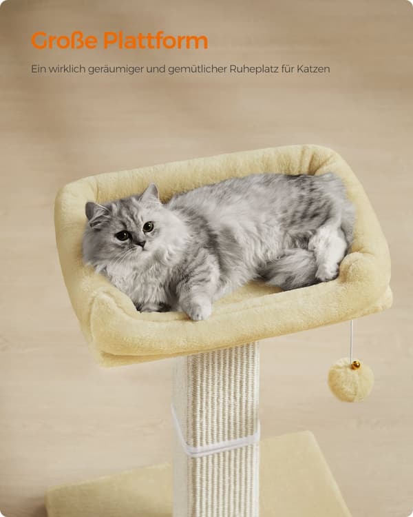 Kradsetræ med 40 x 30 cm plys-platform